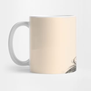 Beautiful Woman Artist Pencil Sketch 1 Mug